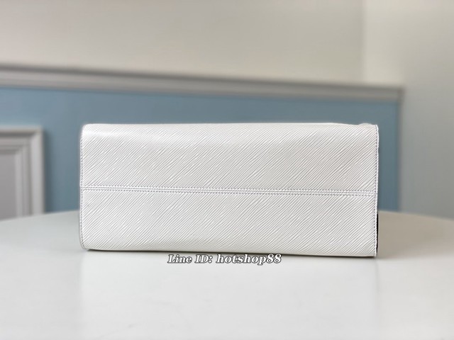 路易威登LV女包 M56081 白色 Onthego中號托特包 LV新款多功能手提購物包 xxlv2940